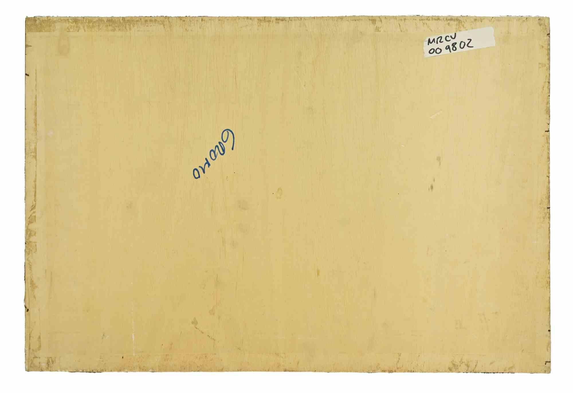 Nachtlandschaft - Gemälde von Giovanni Gromo - 1980er Jahre im Angebot 2