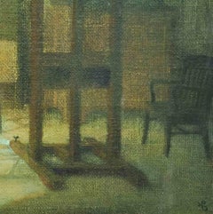 Room - Painting by Giovanni Gromo - 1980s