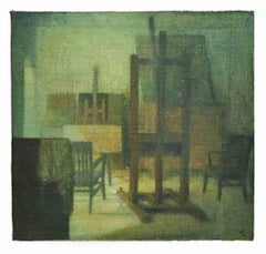 ROOMS - Gemälde von Giovanni Gromo - 1980er Jahre