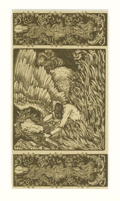 Figure - Original Screen Print by Giovanni Guerrini - Early 20th Century