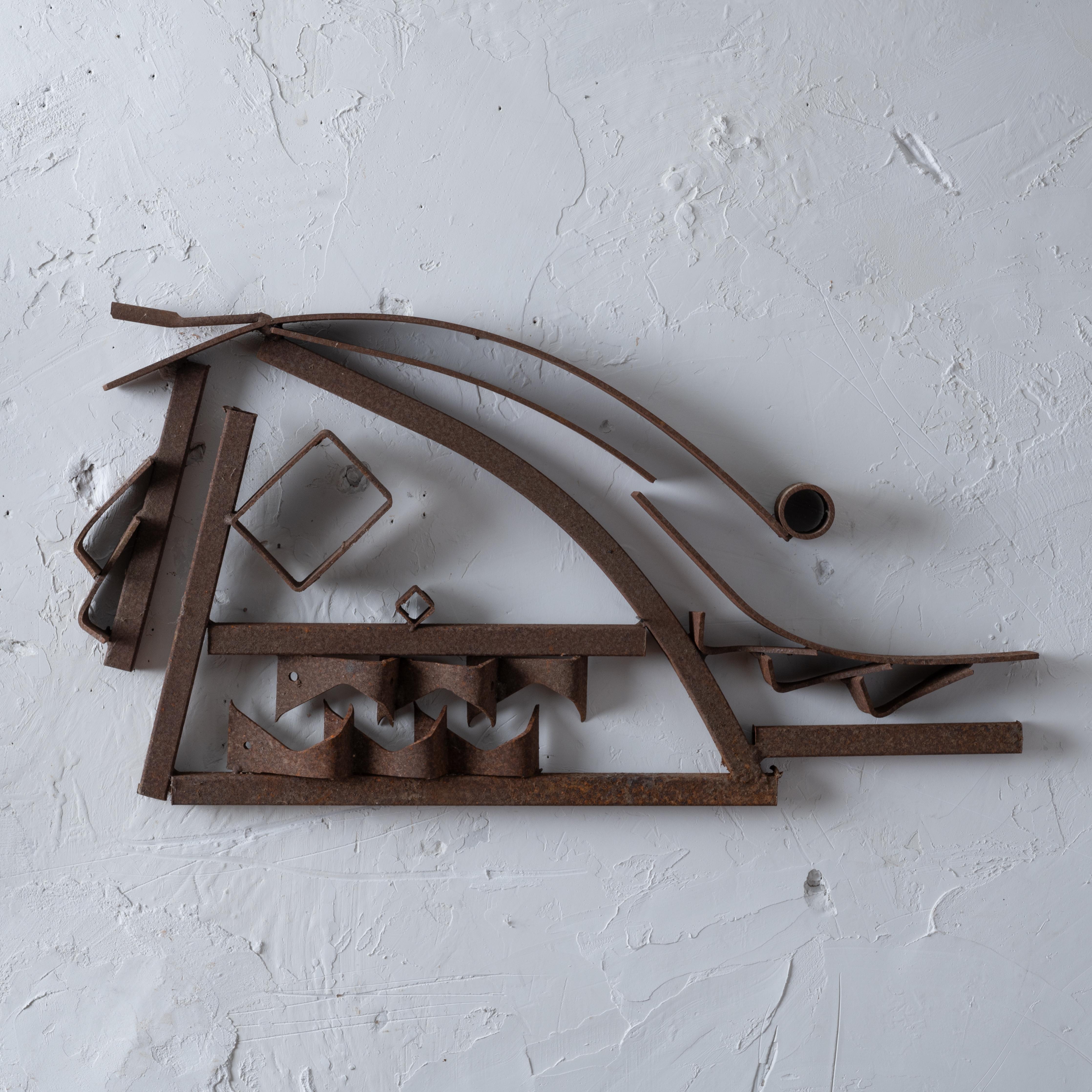 Giovanni 'John' Bucci
(Italian-American, 1935-2019)

A welded metal sculpture composed of various found metal pieces, 1960s.

29 ½ inches wide by 15 inches tall by 2 ¼ inches deep



