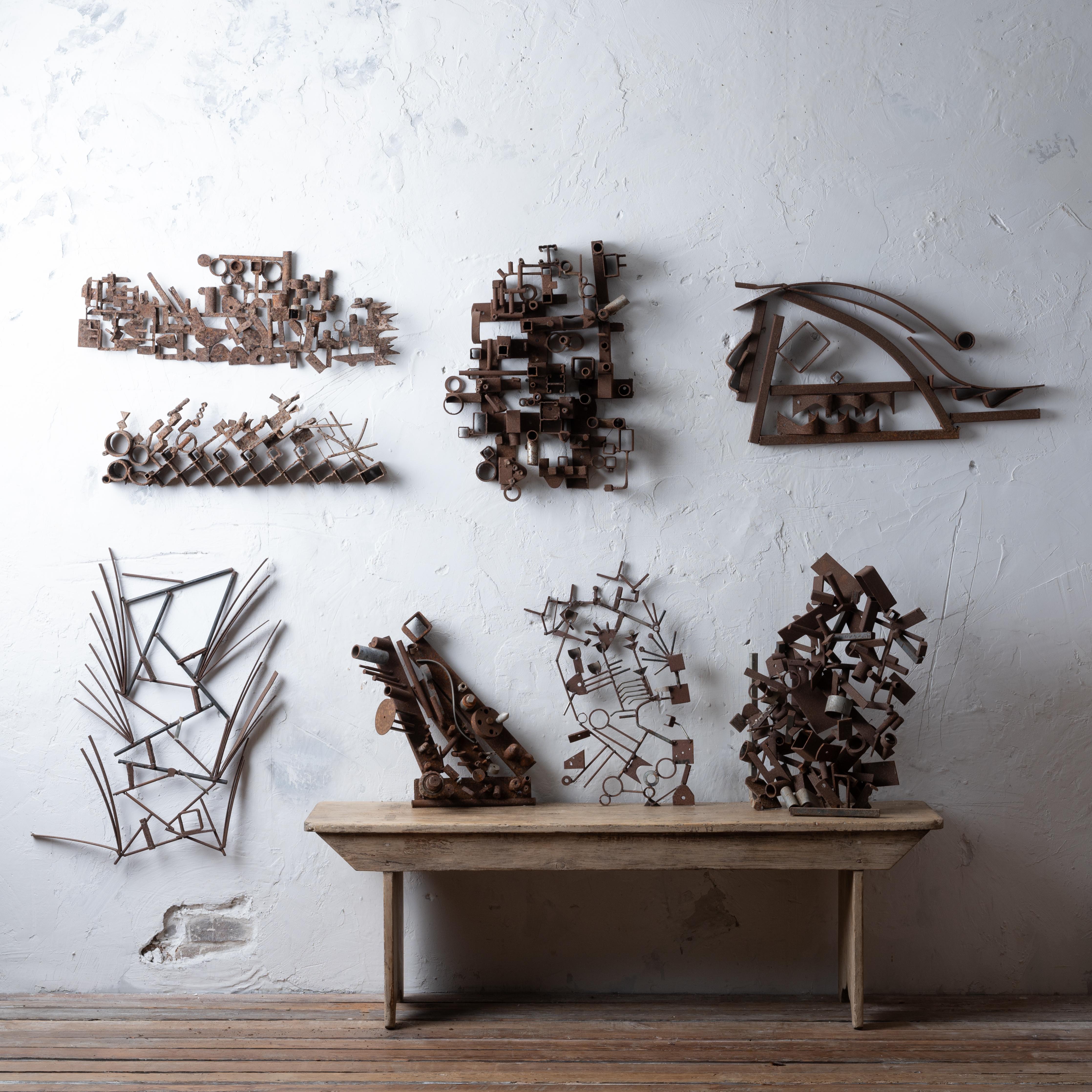 Brutalist Giovanni 'John’ Bucci Metal Art Sculpture, 1960s For Sale