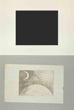 Genesis 1 - Old Testament Story - Etching by Giovanni Lanfranco - 1607