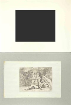 Genesis 28 - Histoire du Nouveau Testament - eau-forte de Giovanni Lanfranco - 1607