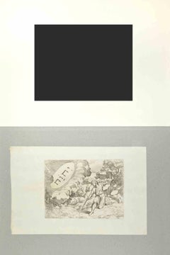 Genesis 31 - Histoire du Testament ancien - gravure de Giovanni Lanfranco - 1607