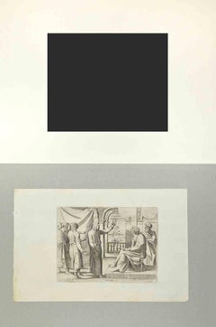 Genesi 41 - Storia dell'Antico Testamento - Acquaforte di Giovanni Lanfranco - Anni '607