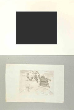 Genesis 5 - Old Testament Story - Etching by Giovanni Lanfranco - 1607
