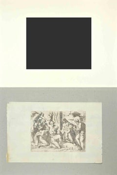 Matthei 2 - Old Testament Story - Etching by Giovanni Lanfranco - 1607