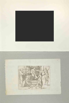 Old Testament Story - Etching by Giovanni Lanfranco - 1607s