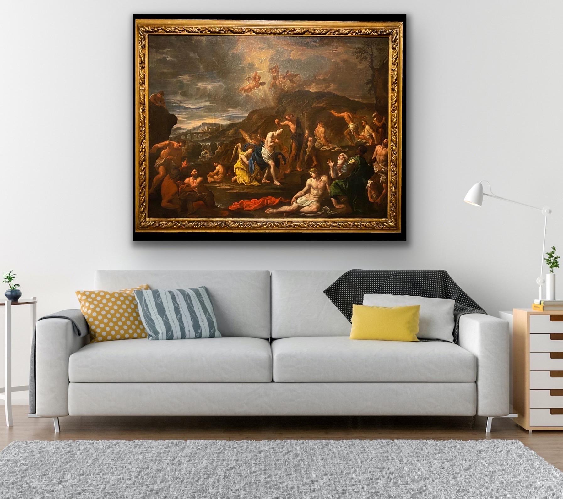 17th century Italian Old Master - The baptism of Christ - Religious Faith 3