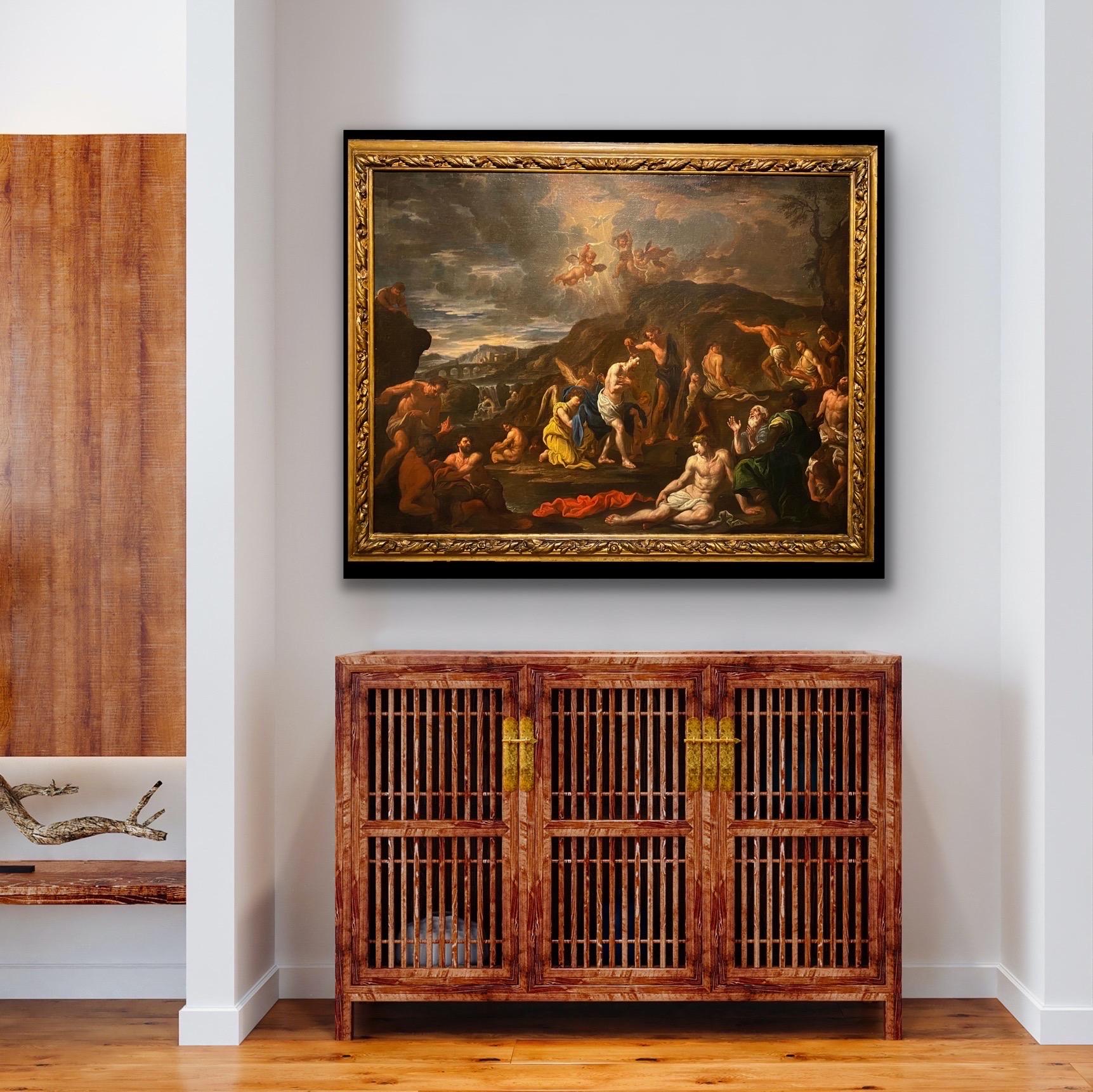 17th century Italian Old Master - The baptism of Christ - Religious Faith 4