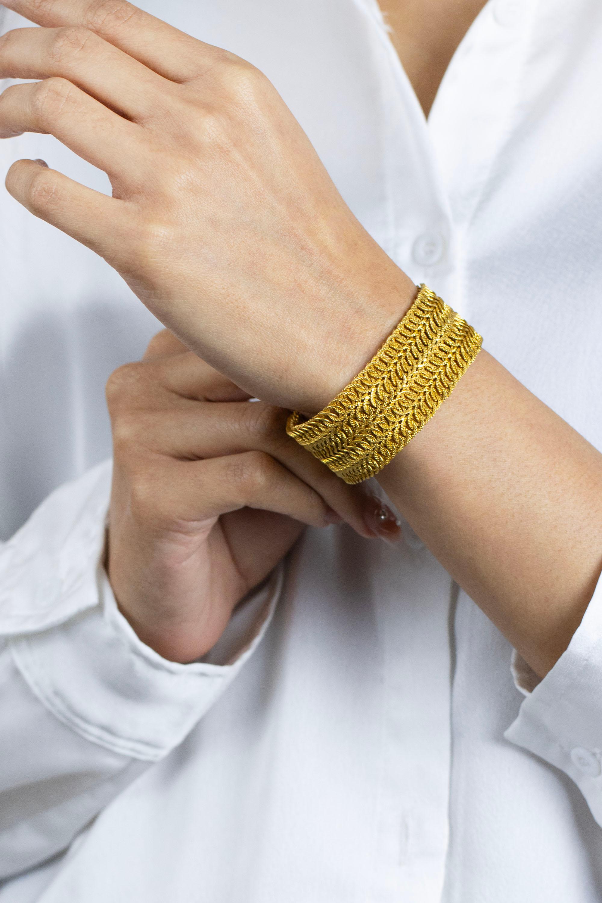 Giovanni Marchisio, bracelet ancien en or jaune 18 carats en vente 1