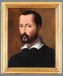 16th Century by Giovanni Maria Butteri Portrait of Francesco I Oil on Panel