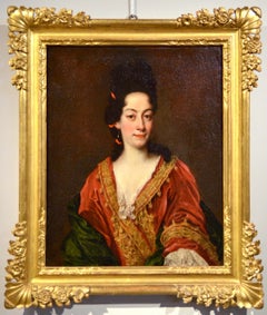 Portrait Woman Lady Delle Piane Paint Oil on canvas Old master 18th Century Art