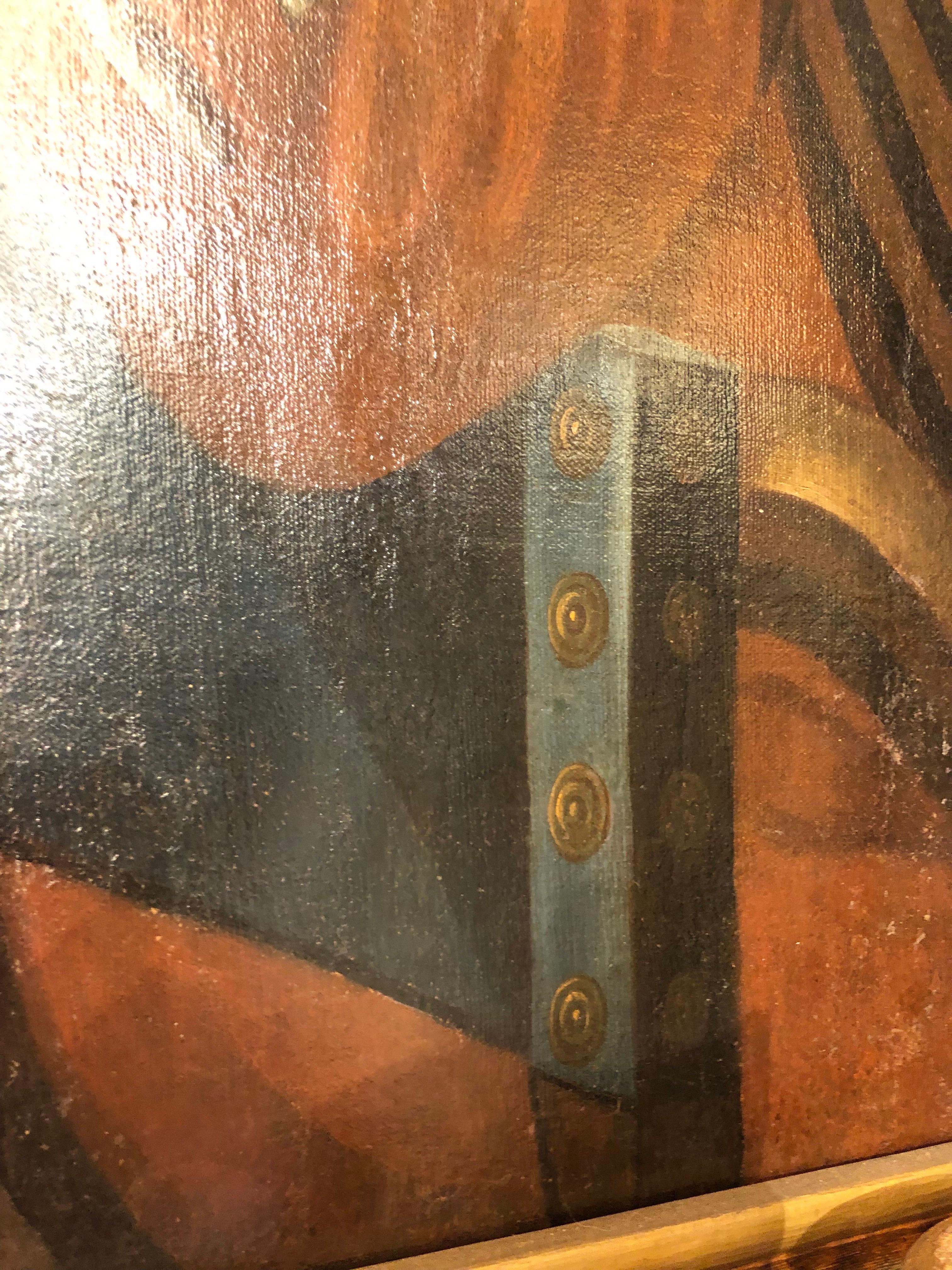 Banquete con figuras Memento Mori Italiano Siglo XVII según Giovanni Martinelli en venta 4