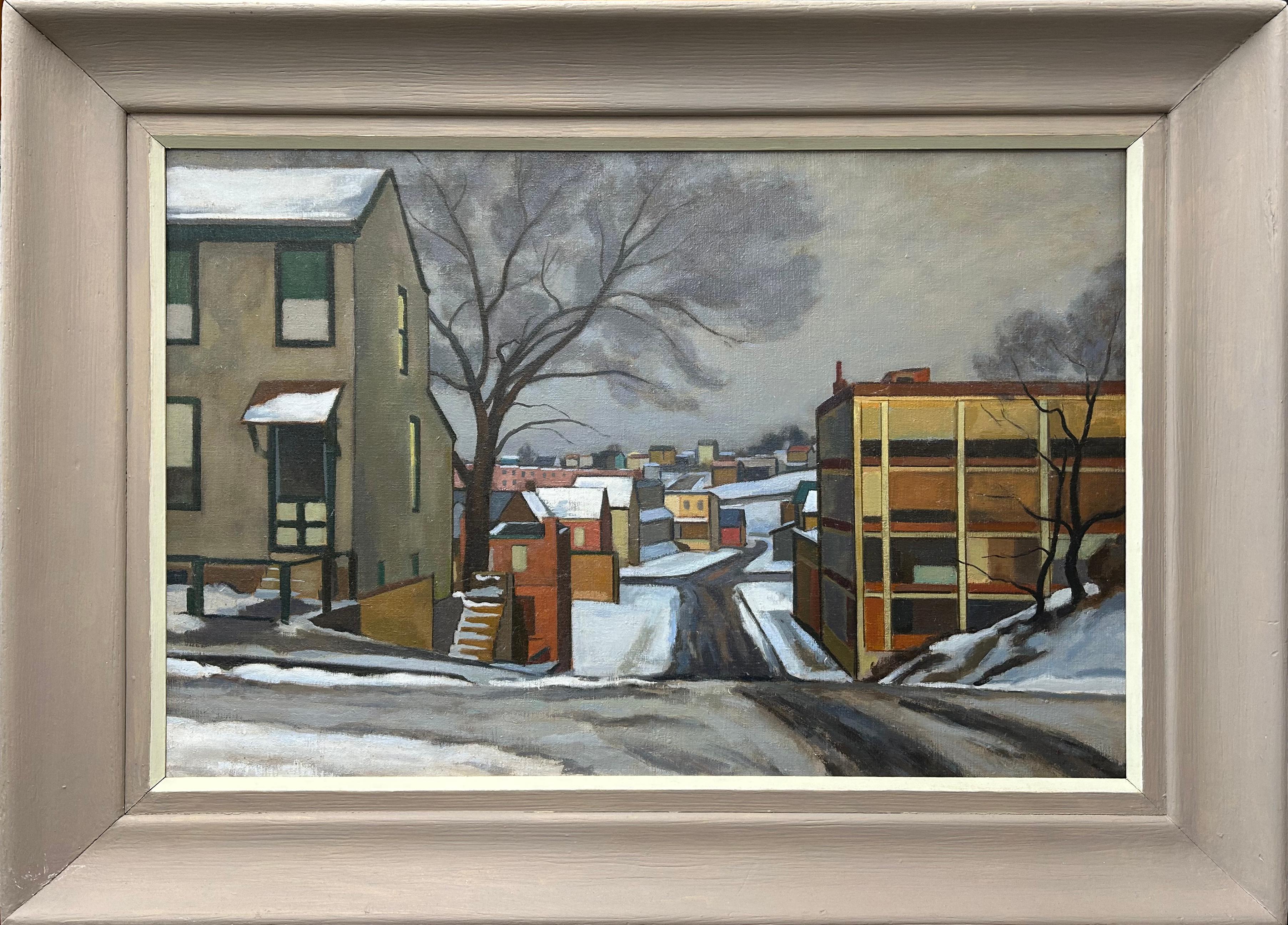 Manayunk, Regional American Cityscape by Pennsylvania Impressionist - Painting by Giovanni Martino