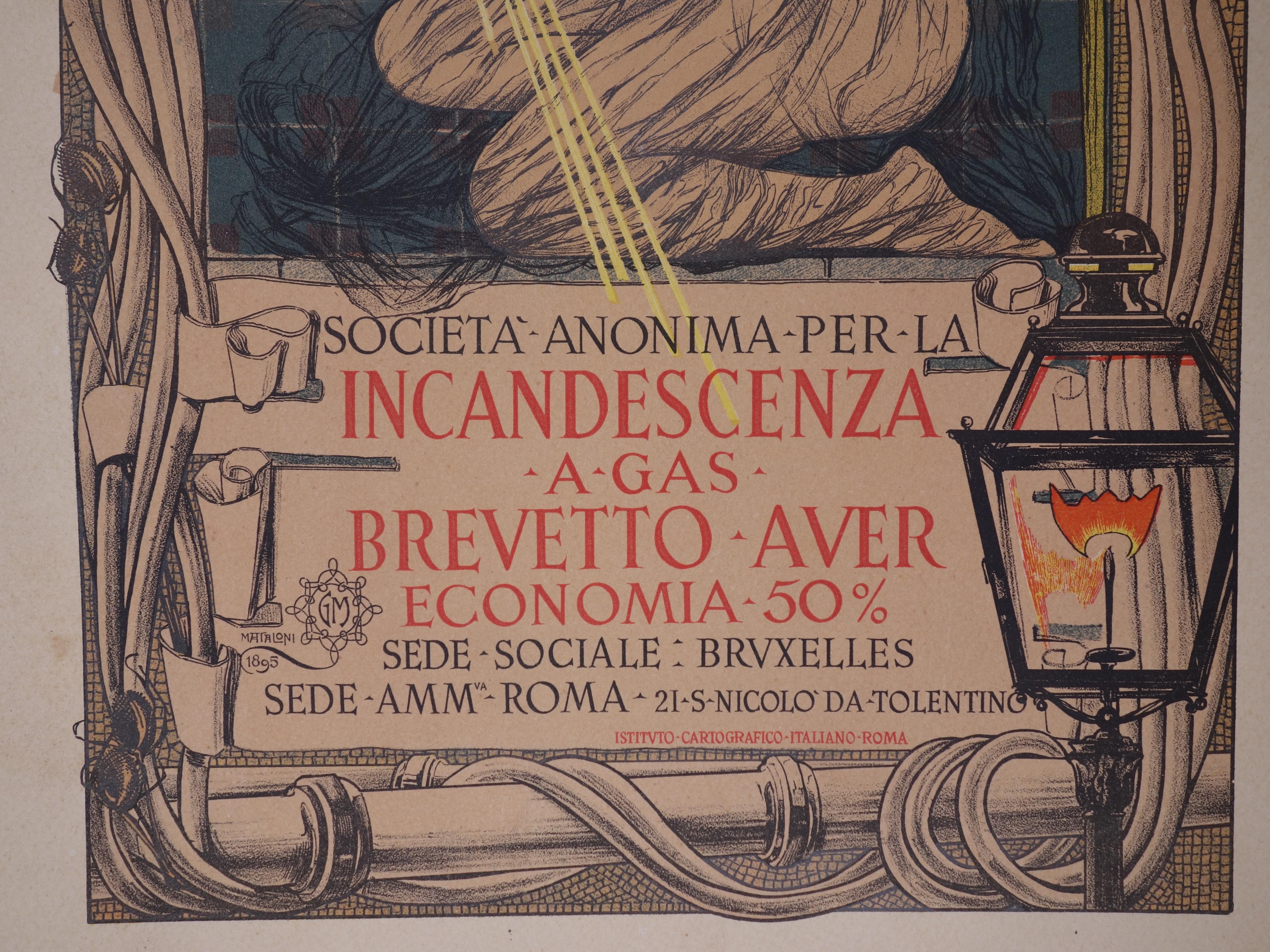 Giovanni Mataloni 
Glühwürmchen, 1897

Original-Lithographie
Gedruckte Unterschrift auf der Platte
Gedruckt auf Vélinpapier 
Größe 40 x 29 cm (ca. 15,7 x 11,4