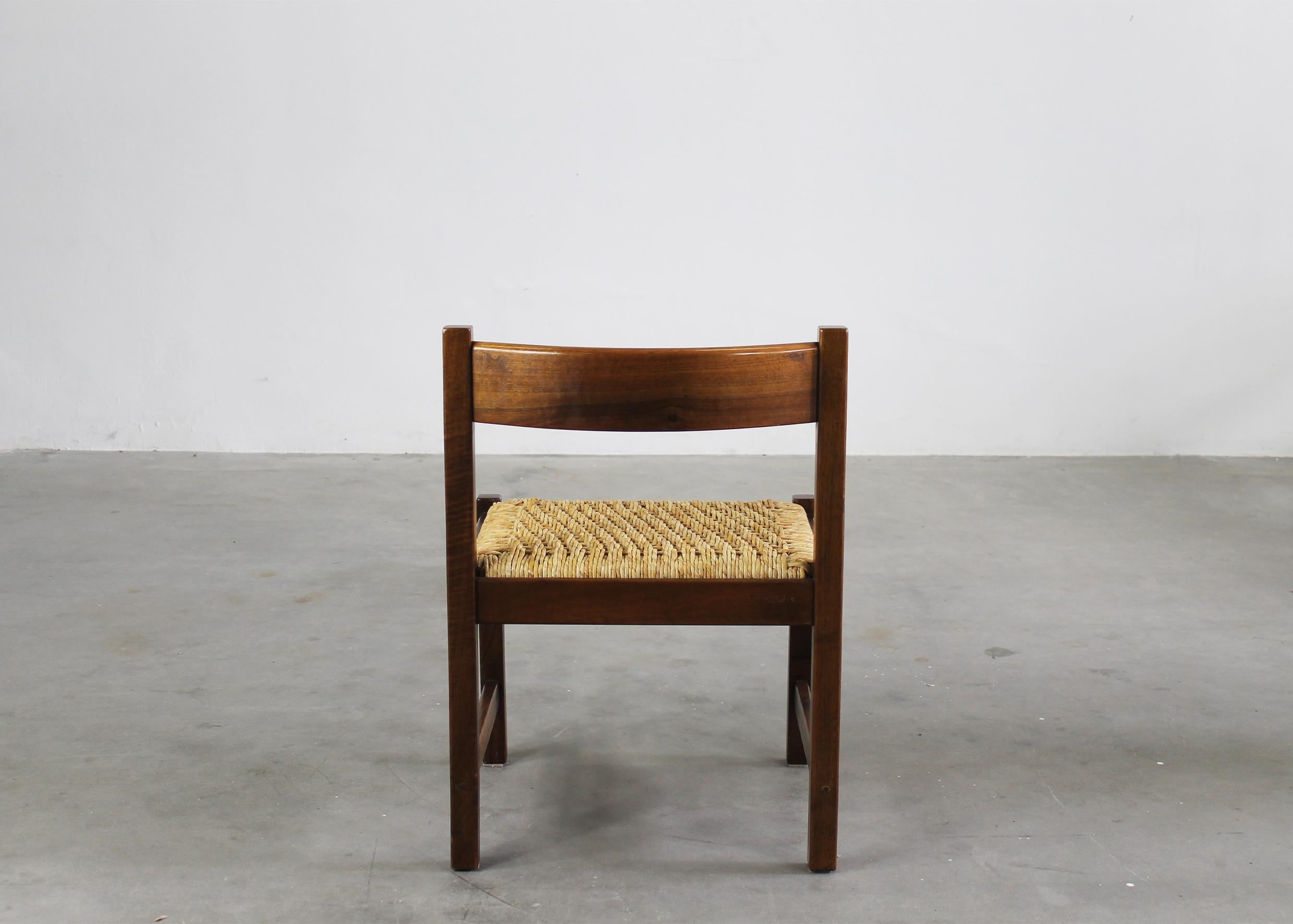 Ensemble de salle à manger Giovanni Michelucci avec banc de table et chaises par Poltronova en vente 2