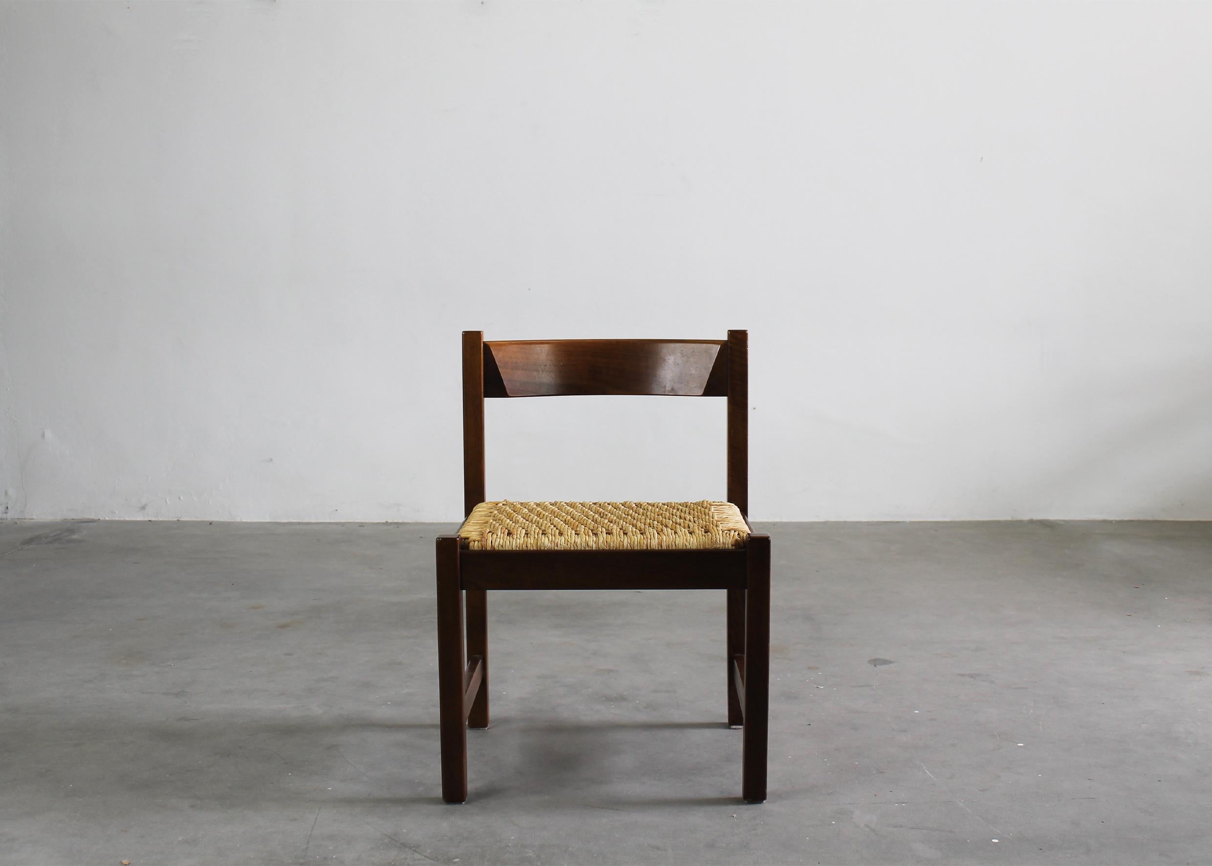 Ensemble de salle à manger Giovanni Michelucci avec banc de table et chaises par Poltronova Bon état - En vente à Montecatini Terme, IT