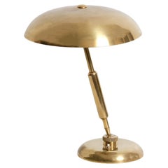 Giovanni Michelucci for Lariolux polished brass table lamp, 1950's
