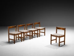 Giovanni Michelucci for Poltronova Five 'Torbecchia' Dining Chairs in Walnut
