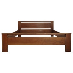 Giovanni Michelucci for Poltronova Italian Walnut Midcentury Bed 1960s
