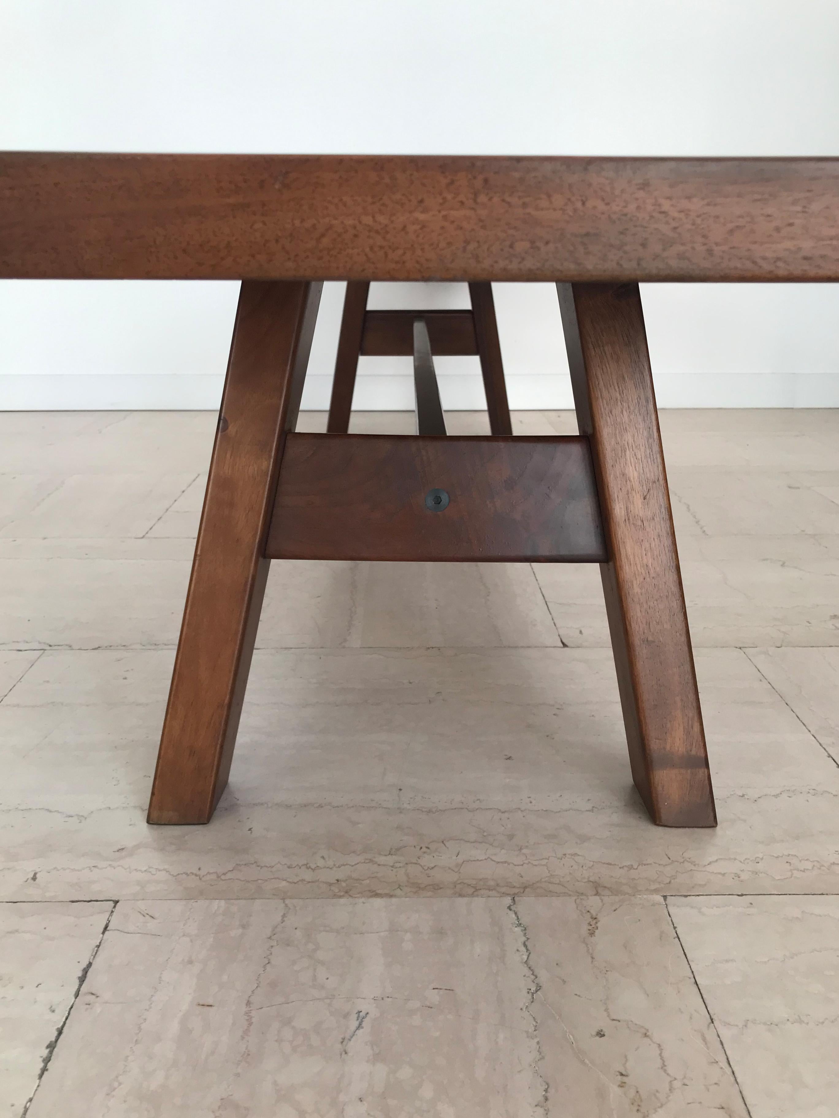 Giovanni Michelucci for Poltronova Italian Wood Midcentury Bench Consolle 1960s For Sale 4