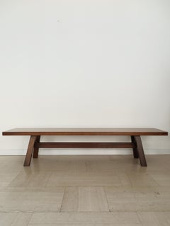 Giovanni Michelucci for Poltronova Italian Wood Midcentury Bench Consolle 1960s