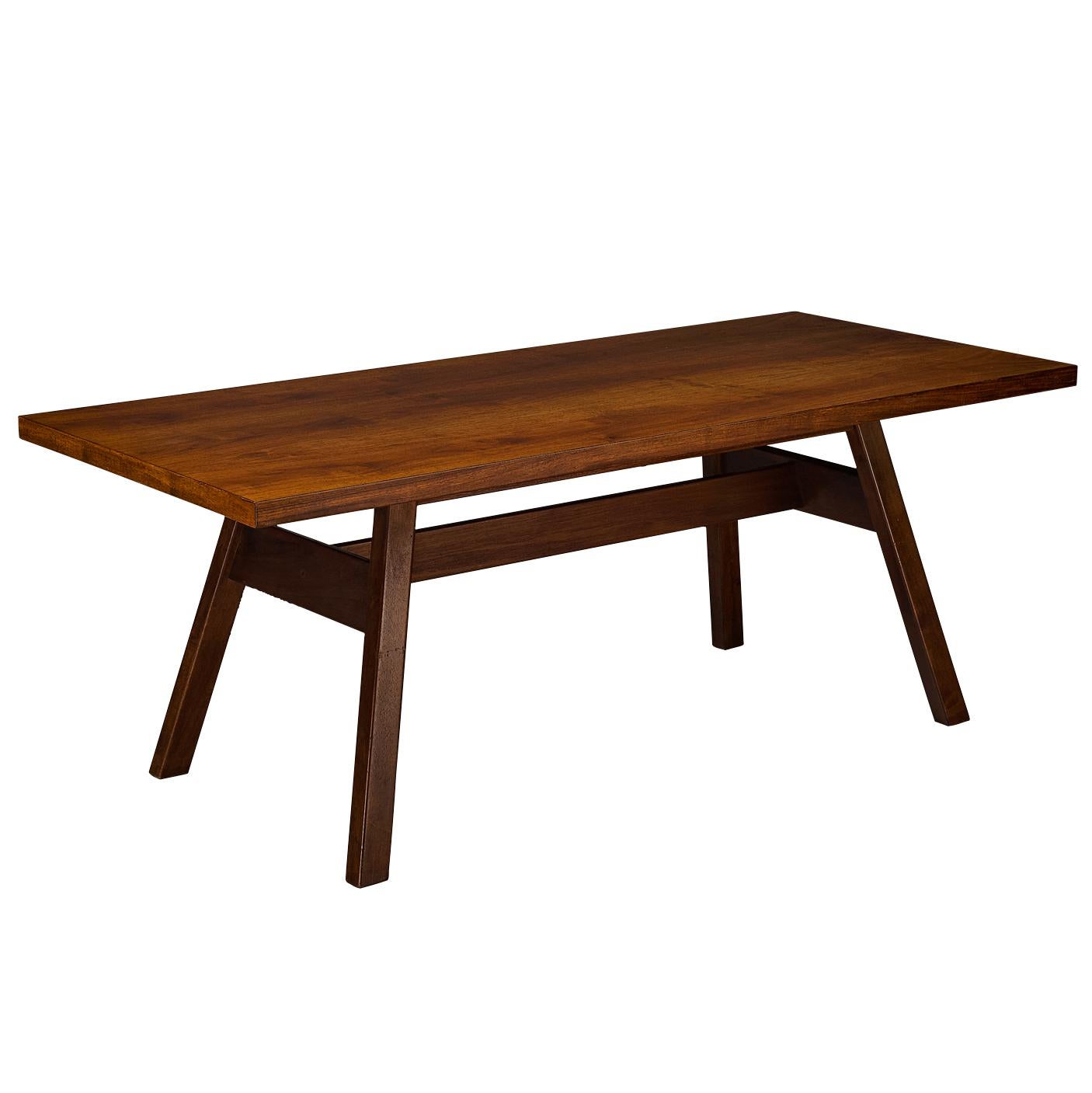 Giovanni Michelucci for Poltronova 'Torbecchia' Dining Table in Walnut