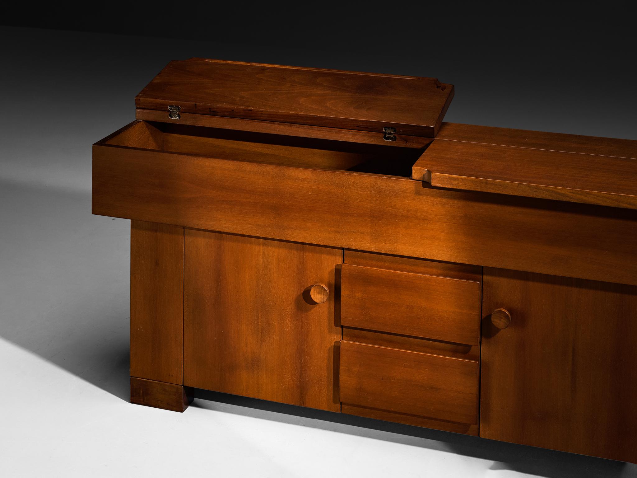 Buffet 'Torbecchia' en noyer Giovanni Michelucci pour Poltronova 1