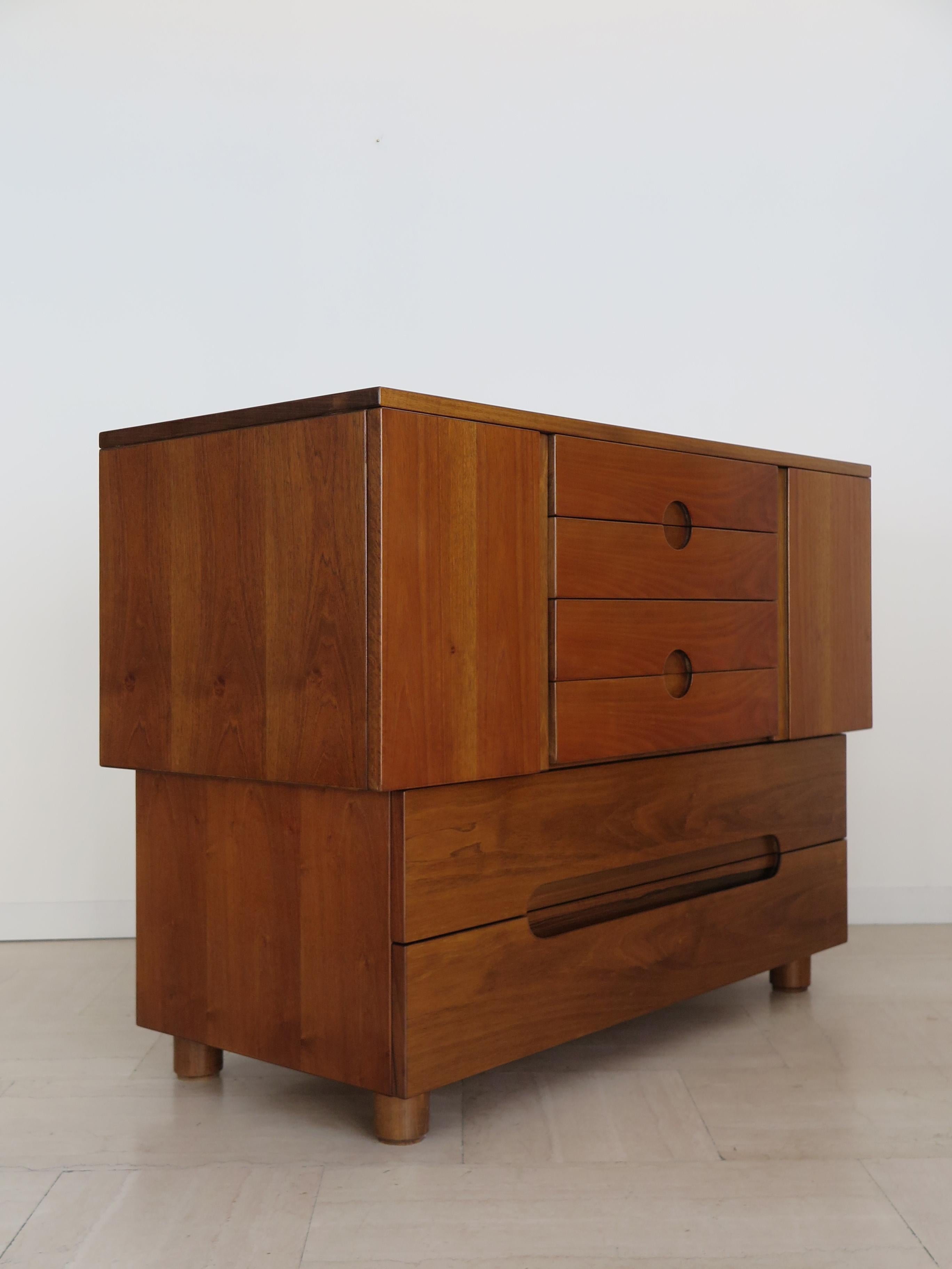 Walnut chest of drawers from the 