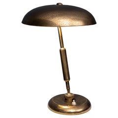 Lampe de table Giovanni Michelucci en laiton pour Lariolux:: Italie:: 1940