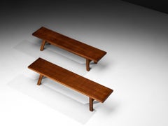 Giovanni Michelucci 'Torbecchia' Benches in Walnut