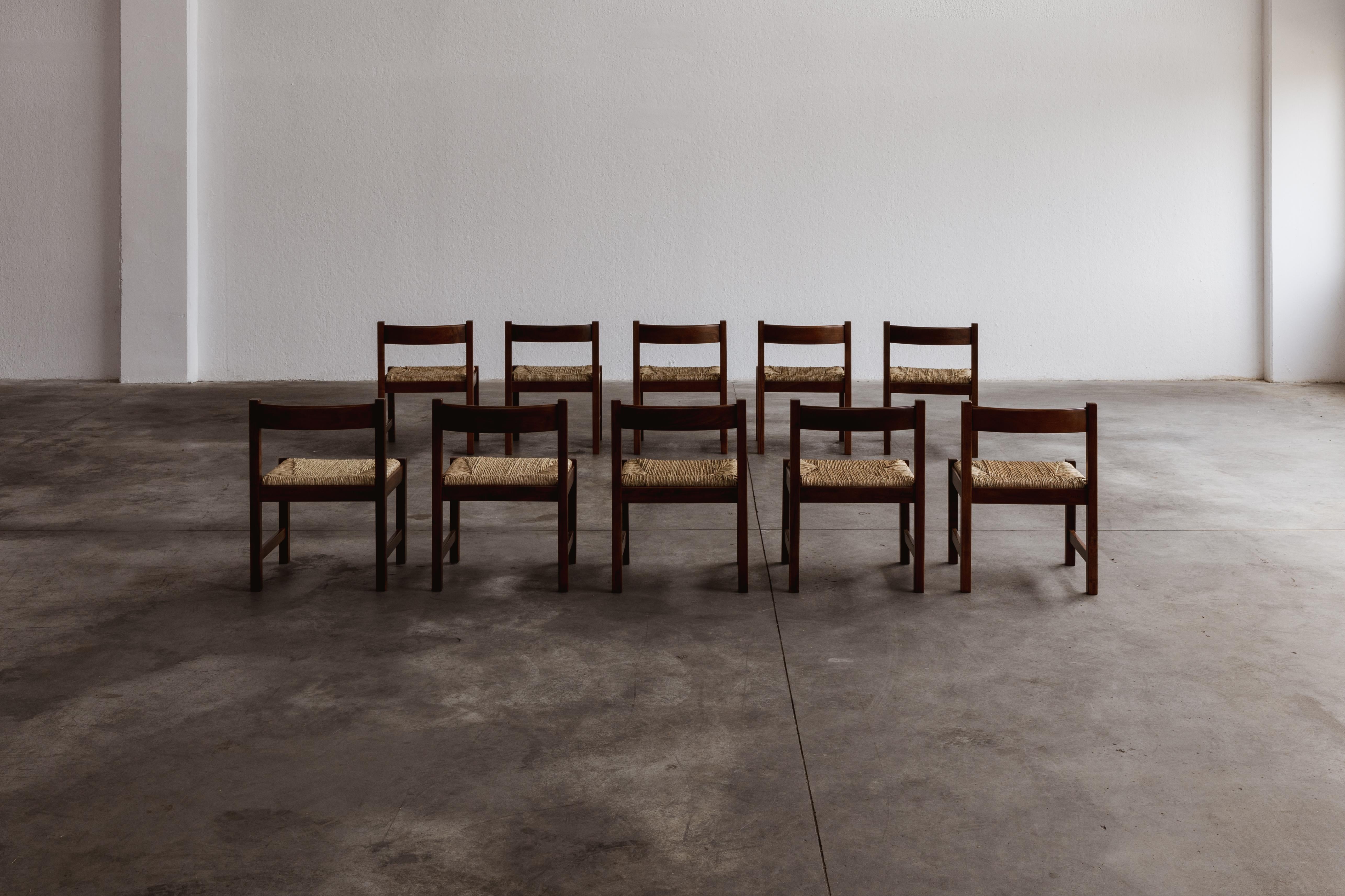 Giovanni Michelucci “Torbecchia” Dining Chairs for Poltronova, 1964, Set of 10 For Sale 5