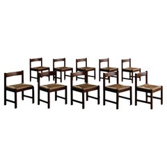 Chaises de salle à manger Torbecchia de Giovanni Michelucci pour Poltronova, 1964, lot de 10