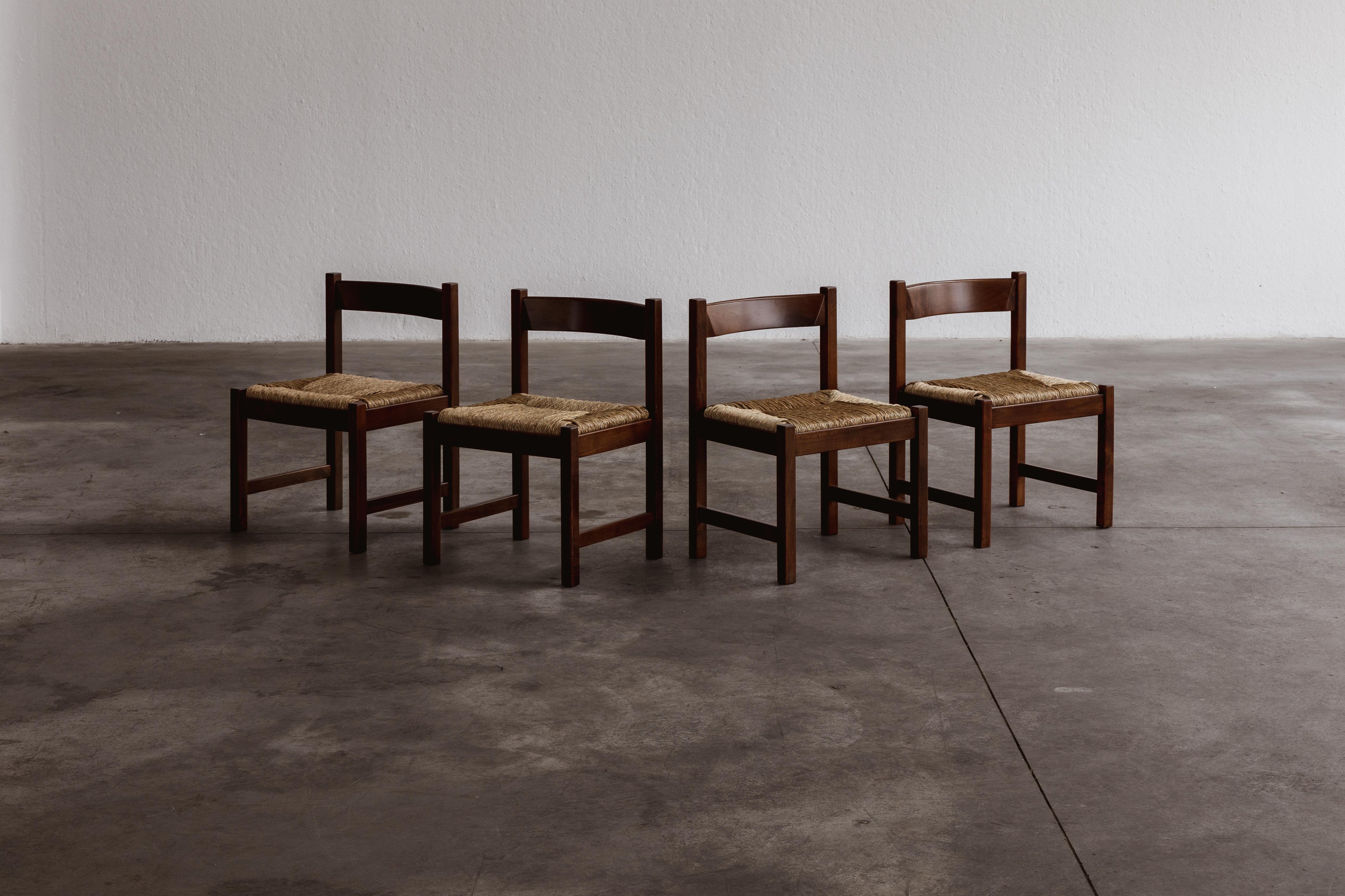 Giovanni Michelucci “Torbecchia” Dining Chairs for Poltronova, 1964, Set of 4 For Sale 1