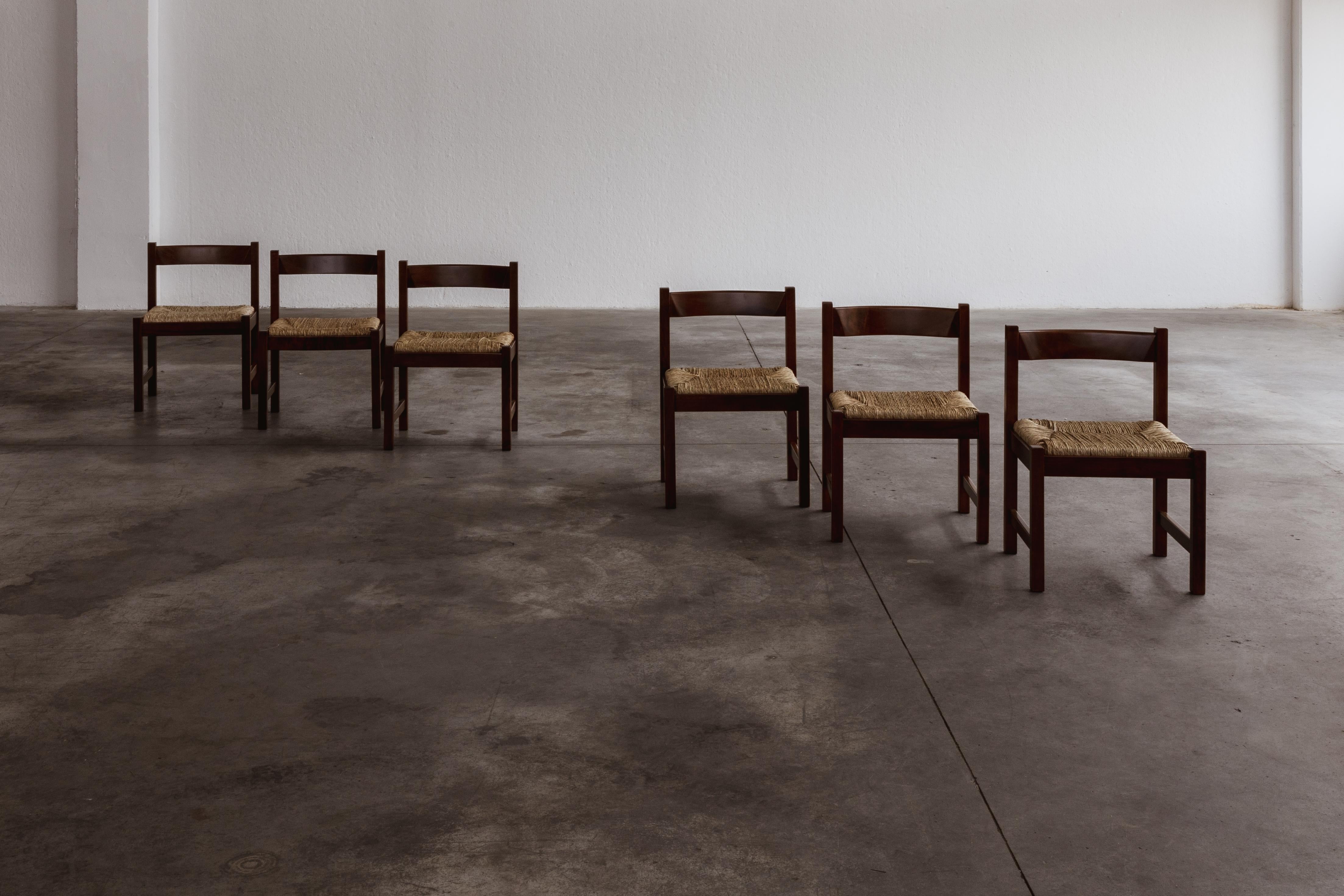 Giovanni Michelucci “Torbecchia” Dining Chairs for Poltronova, 1964, Set of 6 For Sale 2
