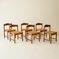 Giovanni Michelucci "Torbecchia" Series Dining Chairs by Poltronova, Set of 6