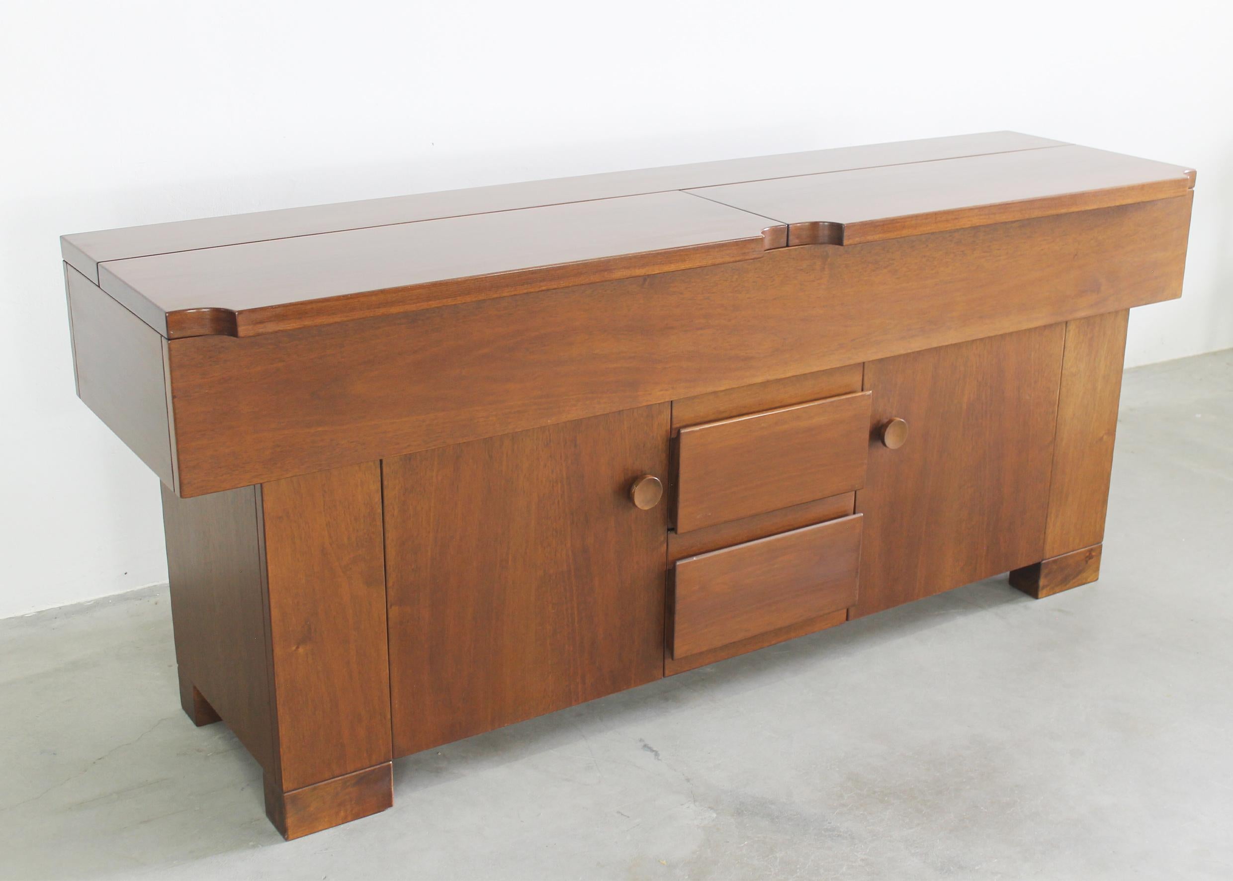 Milieu du XXe siècle Buffet Giovanni Michelucci Torbecchia en Wood Wood par Poltronova 1964 en vente