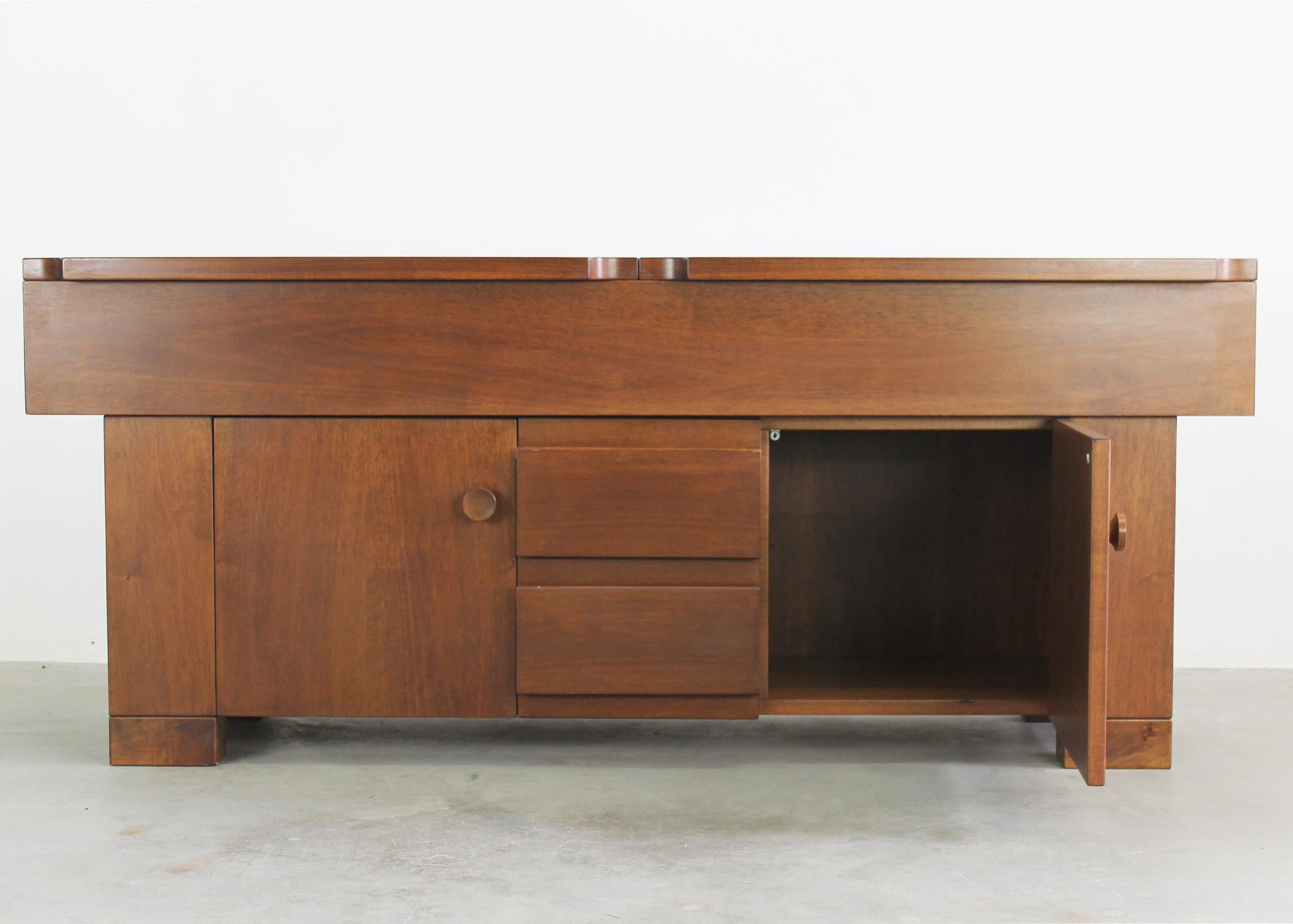 italien Buffet Giovanni Michelucci Torbecchia en Wood Wood par Poltronova 1964 en vente