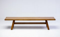 Giovanni Michelucci “Torbecchia” Solid Walnut Bench, 1960s
