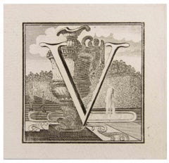 Antichità di Ercolano-Lettera V - Acquaforte di Giovanni Mignani - XVIII secolo