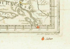 La Dalmatie et les îles adjacentes - Gravure de Giovanni Cassini - 1792