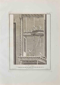 Decorazioni dell'antica Roma - Acquaforte di Giovanni Morghen - XVIII secolo