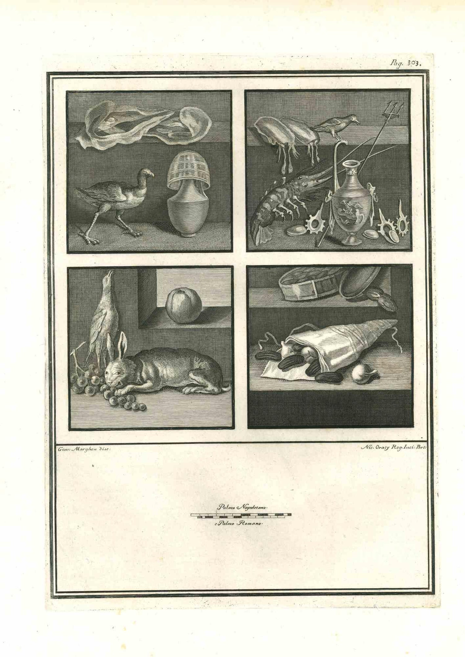 Giovanni Morghen - Ancient Roman Fresco - Original Etching ...