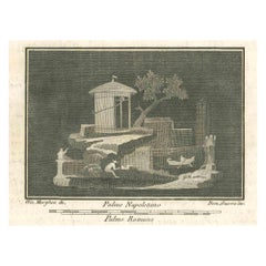 Scène romaine ancienne - gravure de Giovanni Morghen - 18e siècle