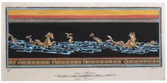 Meerespferde – Radierung von Giovanni Morghen – 18. Jahrhundert