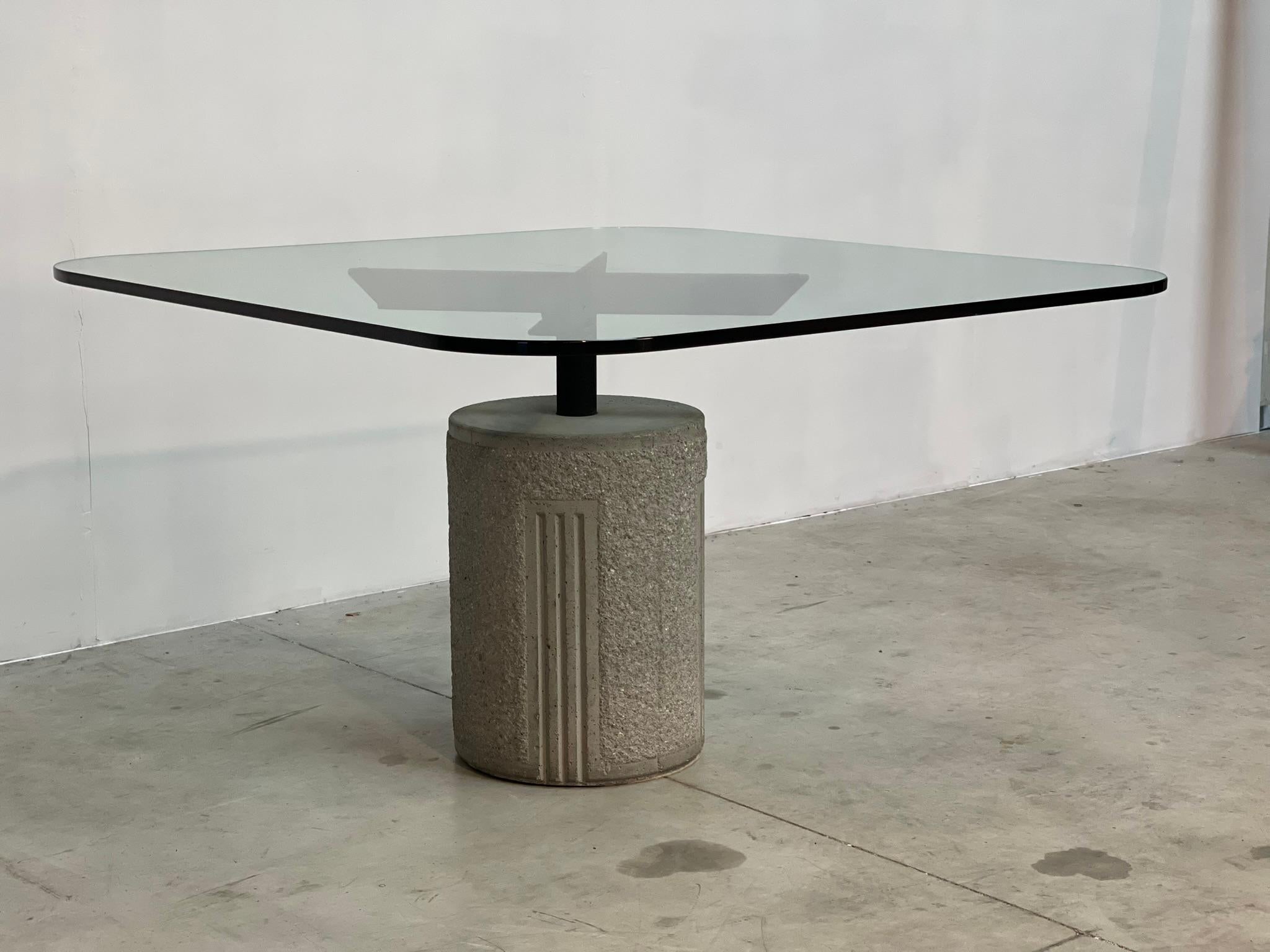 Late 20th Century Giovanni Offredi Dining Table for Saporiti, 1970s For Sale