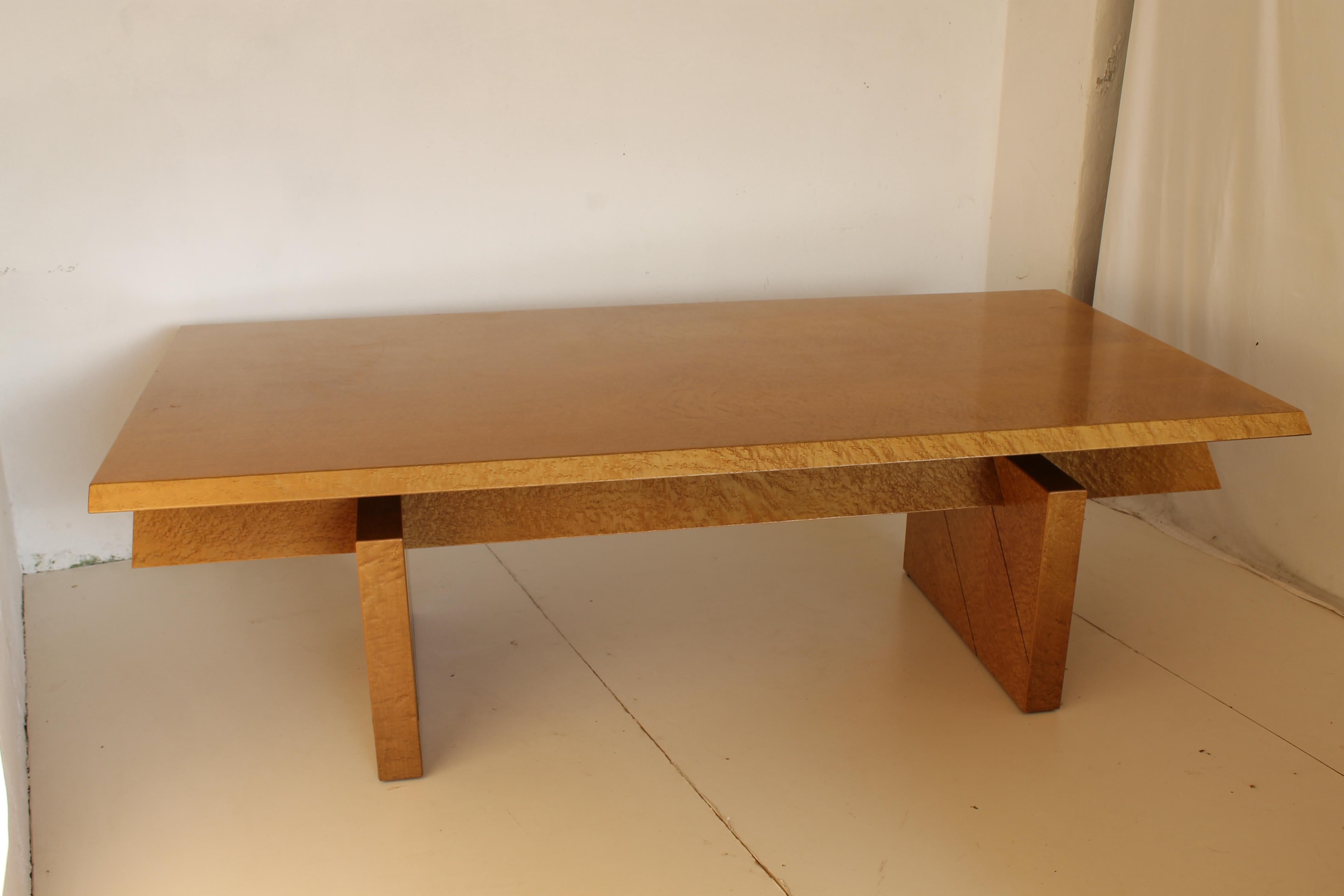 Postmoderne Giovanni Offredi pour Saporiti  Bureau de direction, Italie, bois d'érable des années 1980 en vente