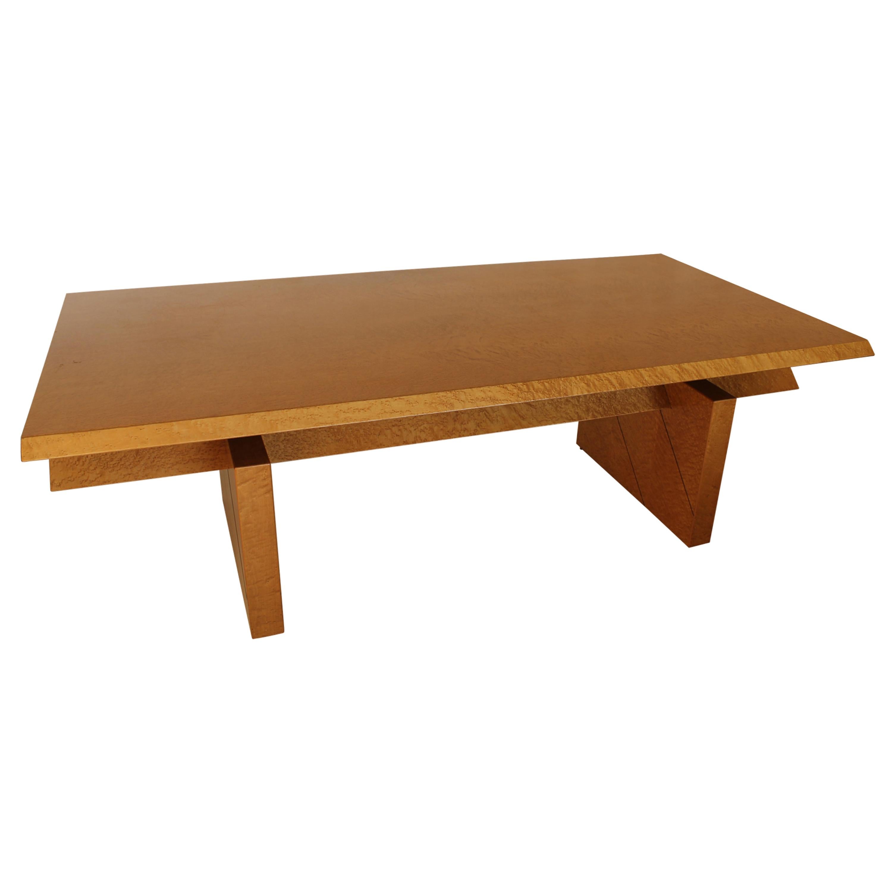 Giovanni Offredi para Saporiti  Escritorio ejecutivo, Italia, años 80 Madera de arce